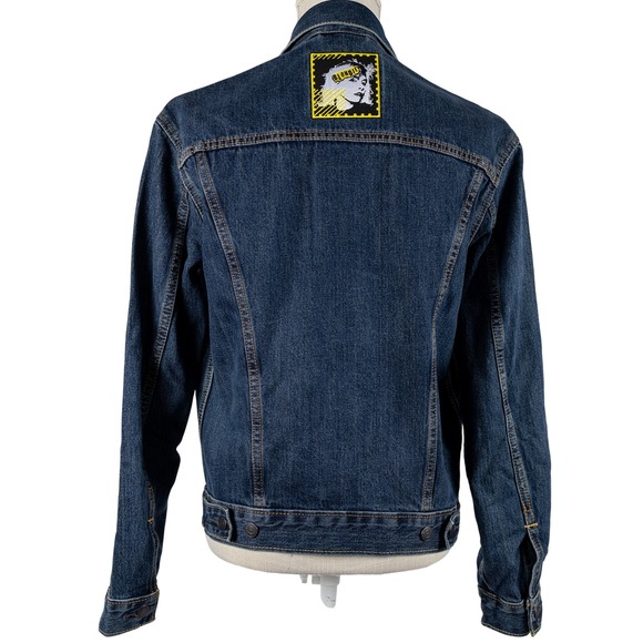 Vintage Levi's‎ Patched Denim Jacket S Authentic 70s-90s Patches Guns N Roses - Picture 5 of 16